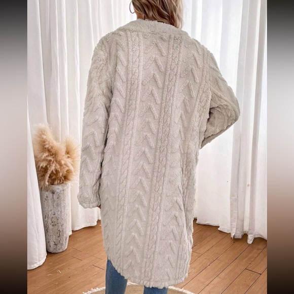 Cozy button up Teddy jacket coat - Picture 2 of 5